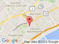 Map of G7 Auto Group LLC at 6031 Harbison Ave., Philadelphia, PA 19135